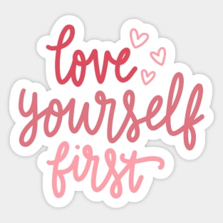 love yourself Sticker